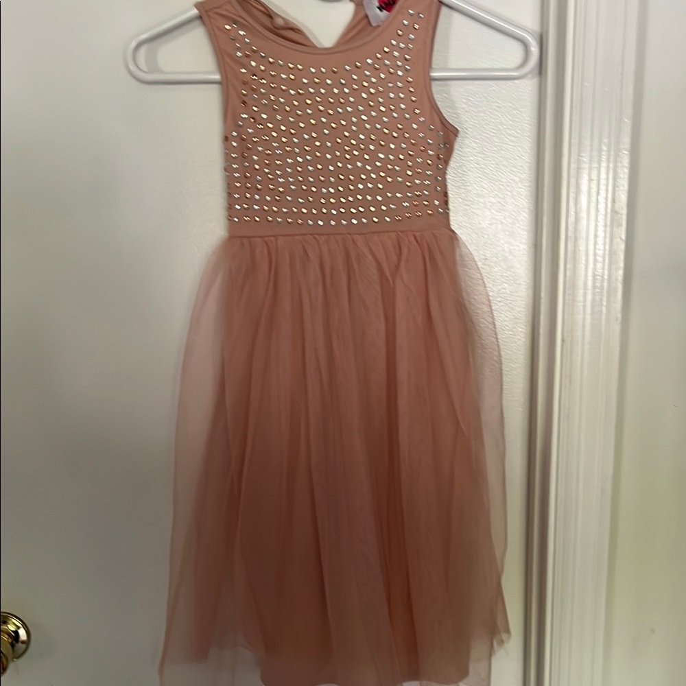 Elegant Sleeveless Dress with Studded Bodice